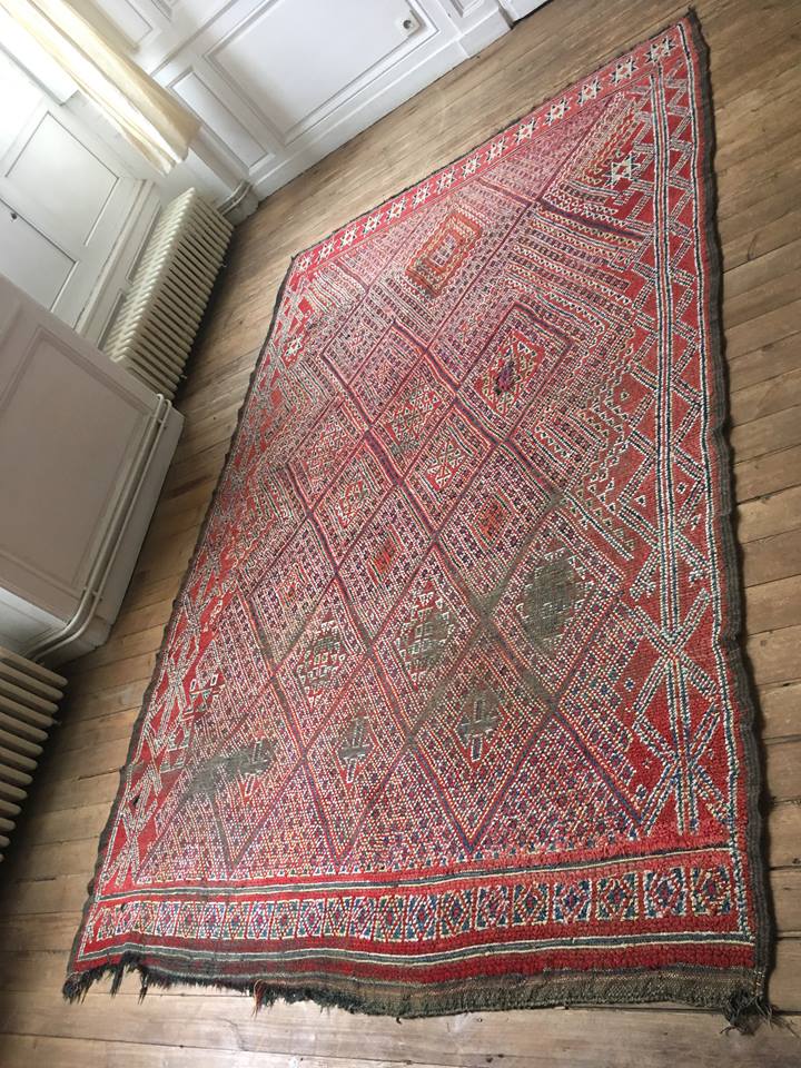 Handmade vintage kilim rug, 297cmx189 cm
