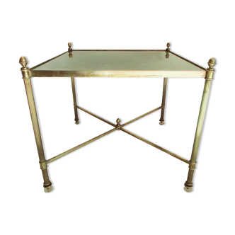 Neoclassical coffee table 1960 gilded brass