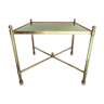 Neoclassical coffee table 1960 golden brass
