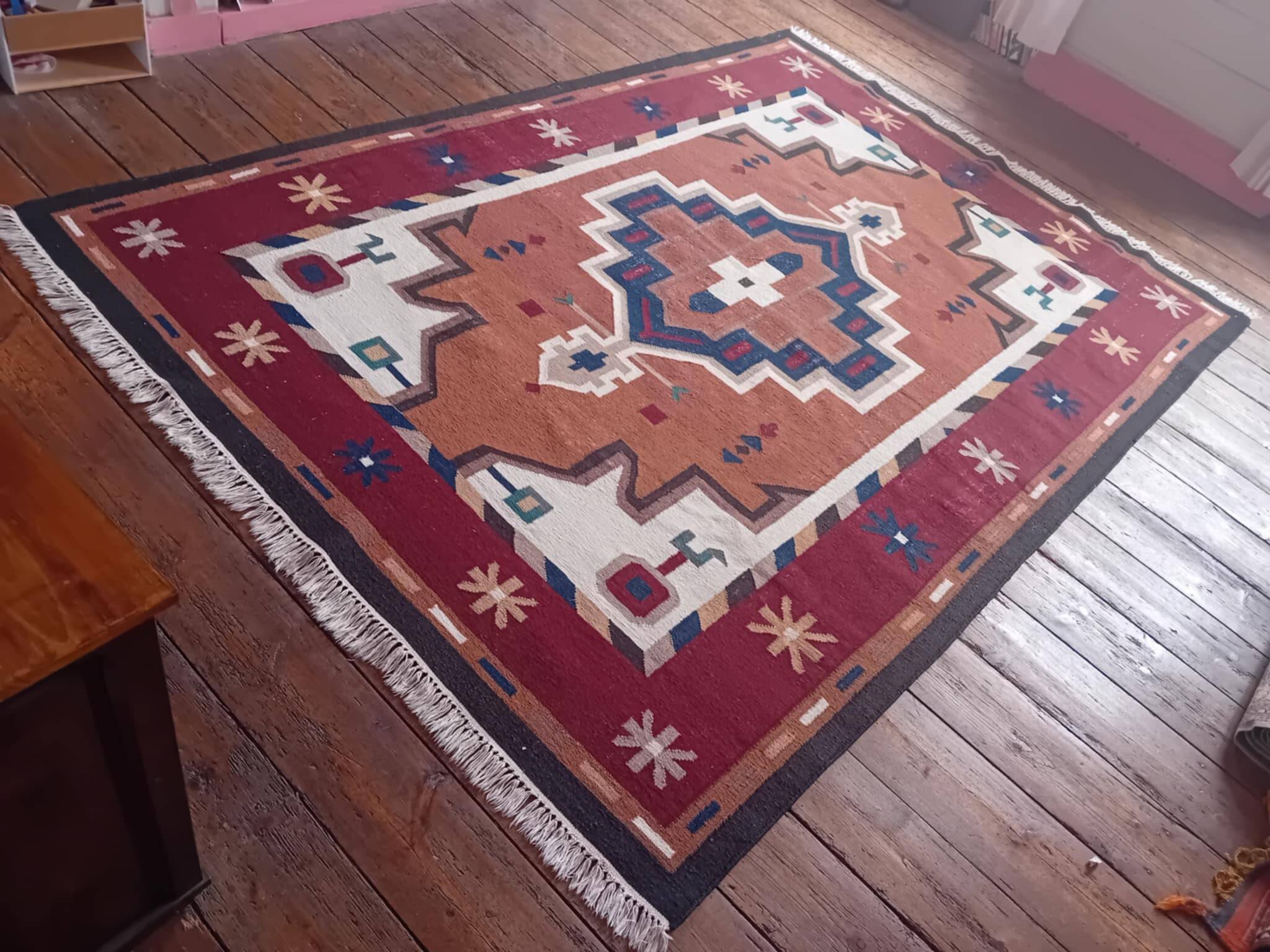 Handmade Indo-Caucasian Kilim 287x203cm