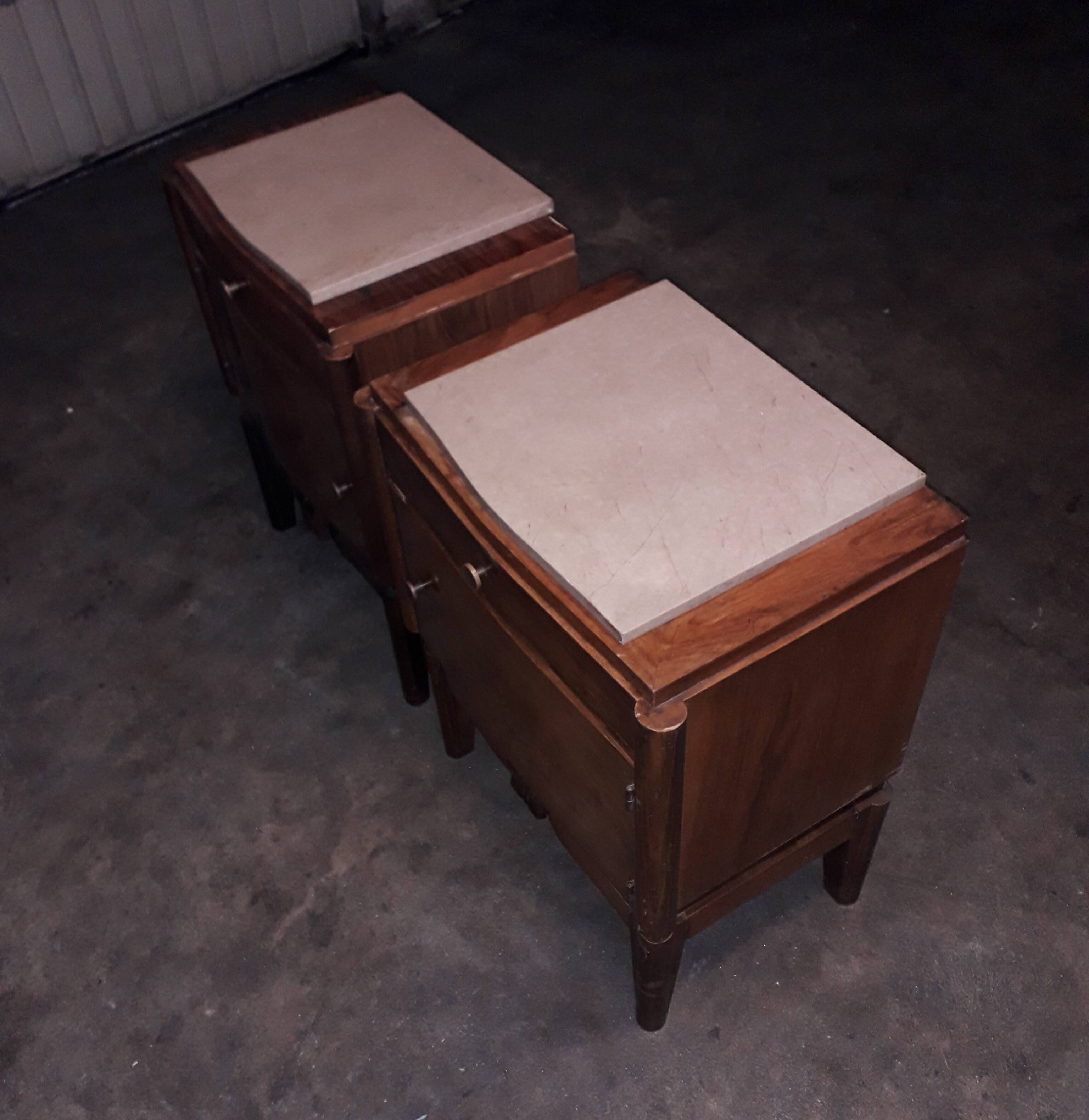 Paire de chevets vintage