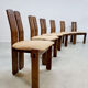 Midcentury oak dining chairs vintage 'Brutalism'
