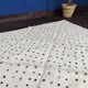 Beni Ourain rug with black dots and white diamonds 155x235cm