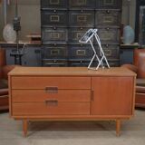 Small vintage teak low cabinet 1960
