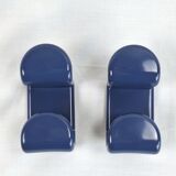 Pair of Gedy 1970s hooks in vintage space age ABS