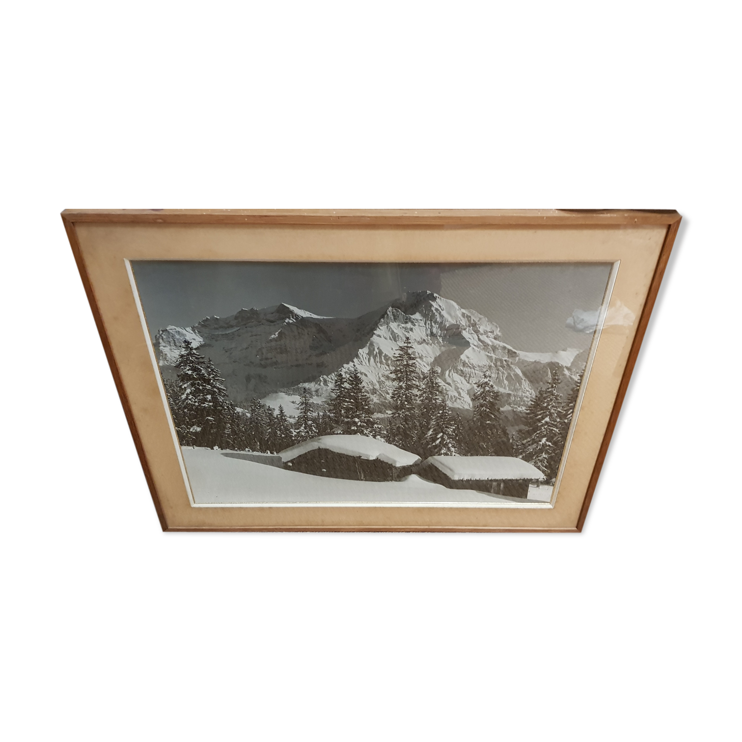 Vintage mountain view photo