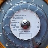 Telephone with rotary dial and its shell