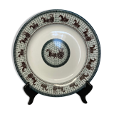 Assiette en porcelaine Bai Ru Xue XXème, chine