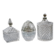 Ensemble de bonbonnières/boîtes en verre