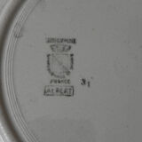 Vintage shallow plate Digoin Sarreguemines Albert