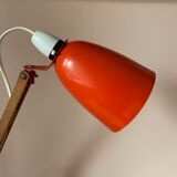 Vintage Maclamp in orange with wooden arms