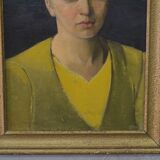 Art deco portrait, 1930, oil on canvas, framed,Robert Geenens (1896-1976)