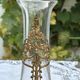 Antique Napoléon III vase in glass and gilded brass