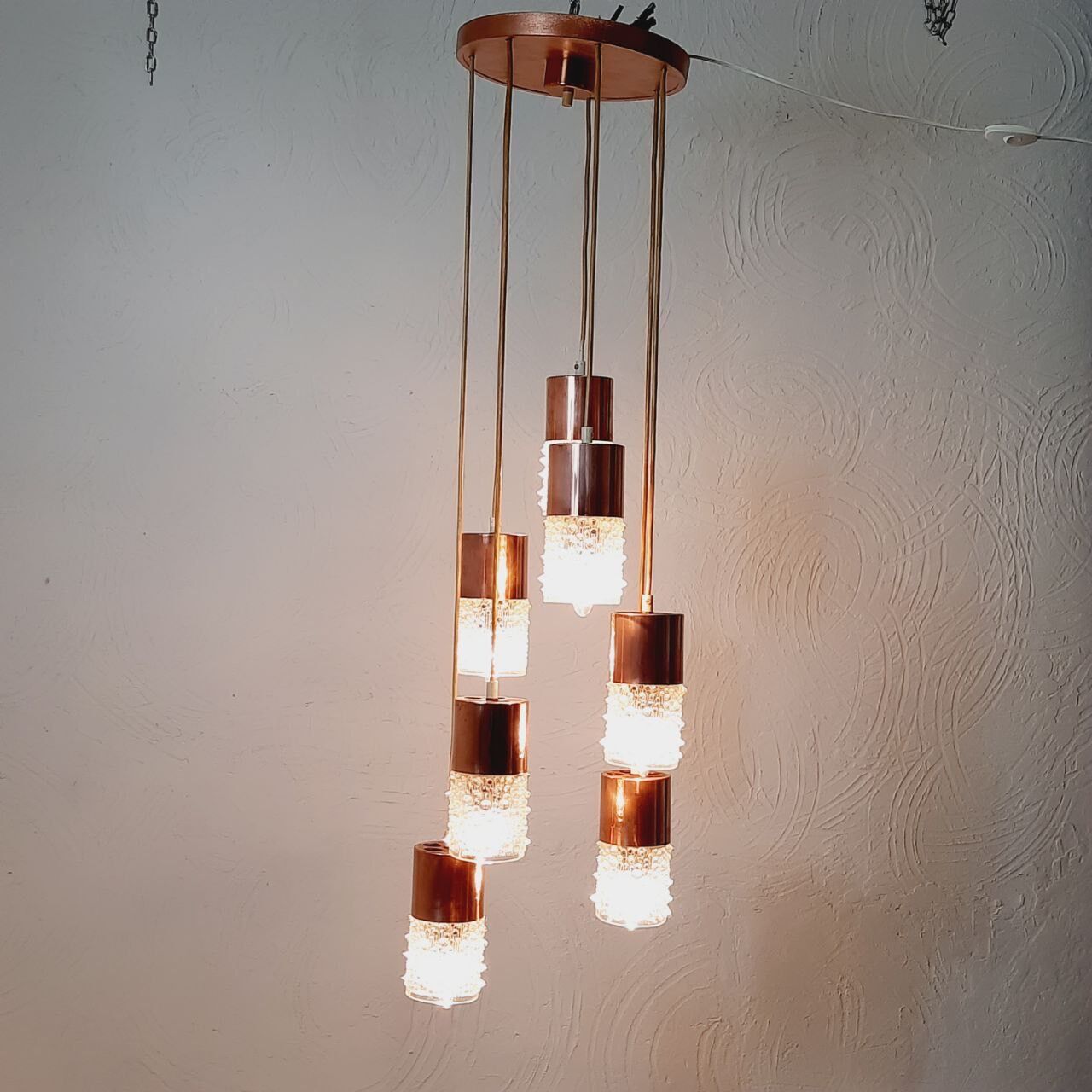 Cascade chandelier - vintage - VEB Narva - made in Germany.