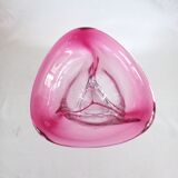 Vase Studio Cristal de Val st Lambert in Rose Cranberry