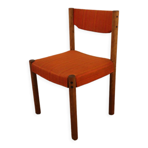 chaise vintage en bois - tissu