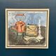 Original Mid Century Swedish Oil On Panel – “Still Life” By Ms – Vintage & Framed 66 × 61 Cm (26" × 24")