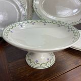 Iron clay dishes, Longwy, Violetta collection