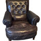 Chesterfield leather armchair