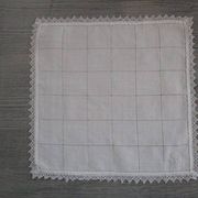 14 antique embroidered, monogrammed tea towels