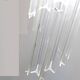 Large spiral chandelier with acrylic crystal trihedrons