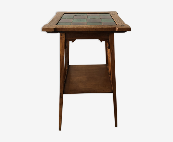 Old Solid Oak Side Table Selency, Old Solid Oak Side Table