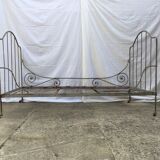 Wrought iron folding bed