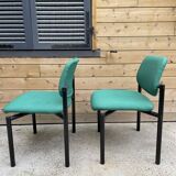 Pair of vintage Martin Stoll Champenay office chairs