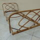 Vintage rattan bed 1 person