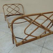 Vintage rattan bed 1 person