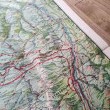 Map / Poster Bird's eye view of the Western Front 1940
