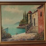 Oil painting on canvas signed Rossini