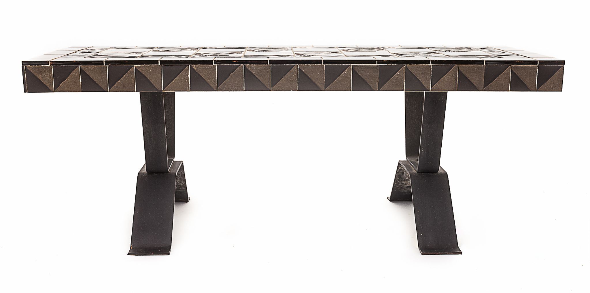 Duo de tables en fer forgé