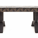 Duo of wrought iron tables
