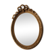 Mirror oval, golden Louis XVI style