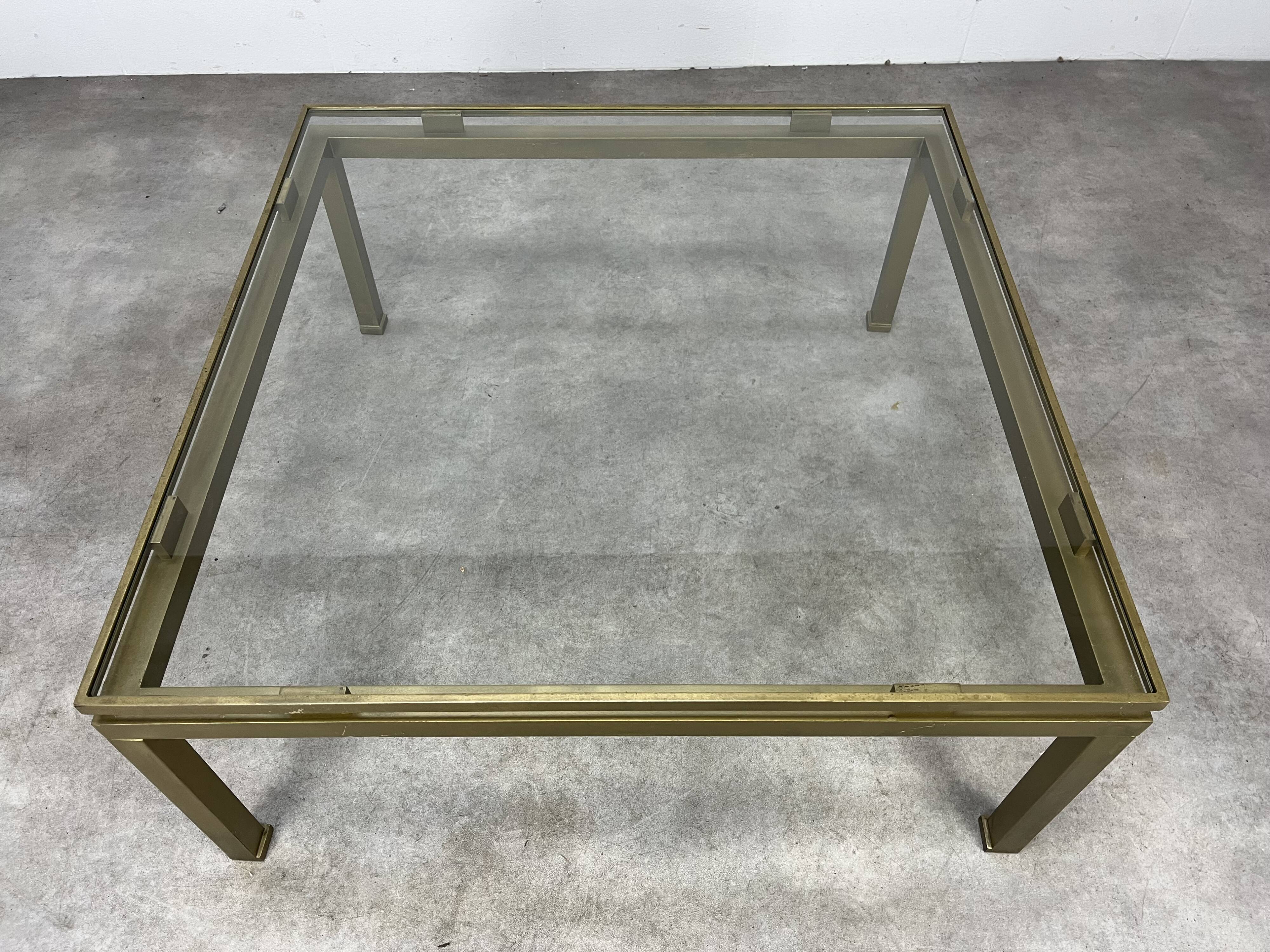 Table basse Guy Lefèvre pour Maison Jansen 1970