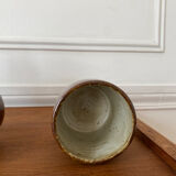 Stoneware teapot and cups