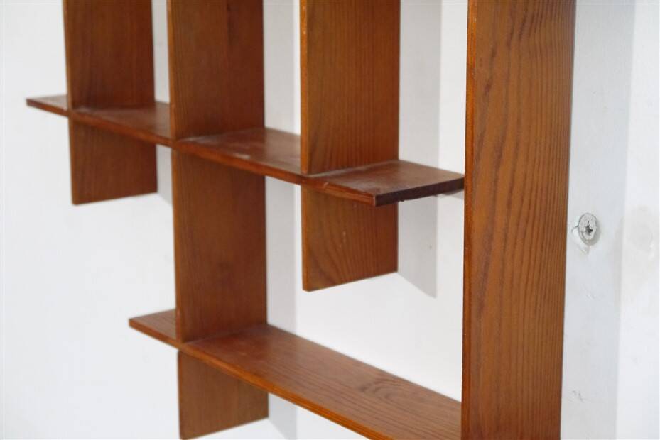 Vintage Scandinavian wooden shelf 1960
