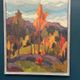 Original Swedish Oil on Canvas – “Orust” by Gösta Arontzon – Signed – Dated 1971 – Vintage & Framed – 58 × 49 cm