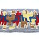 Midcentury design wool carpet in Ege Rya style, Denmark, 1970