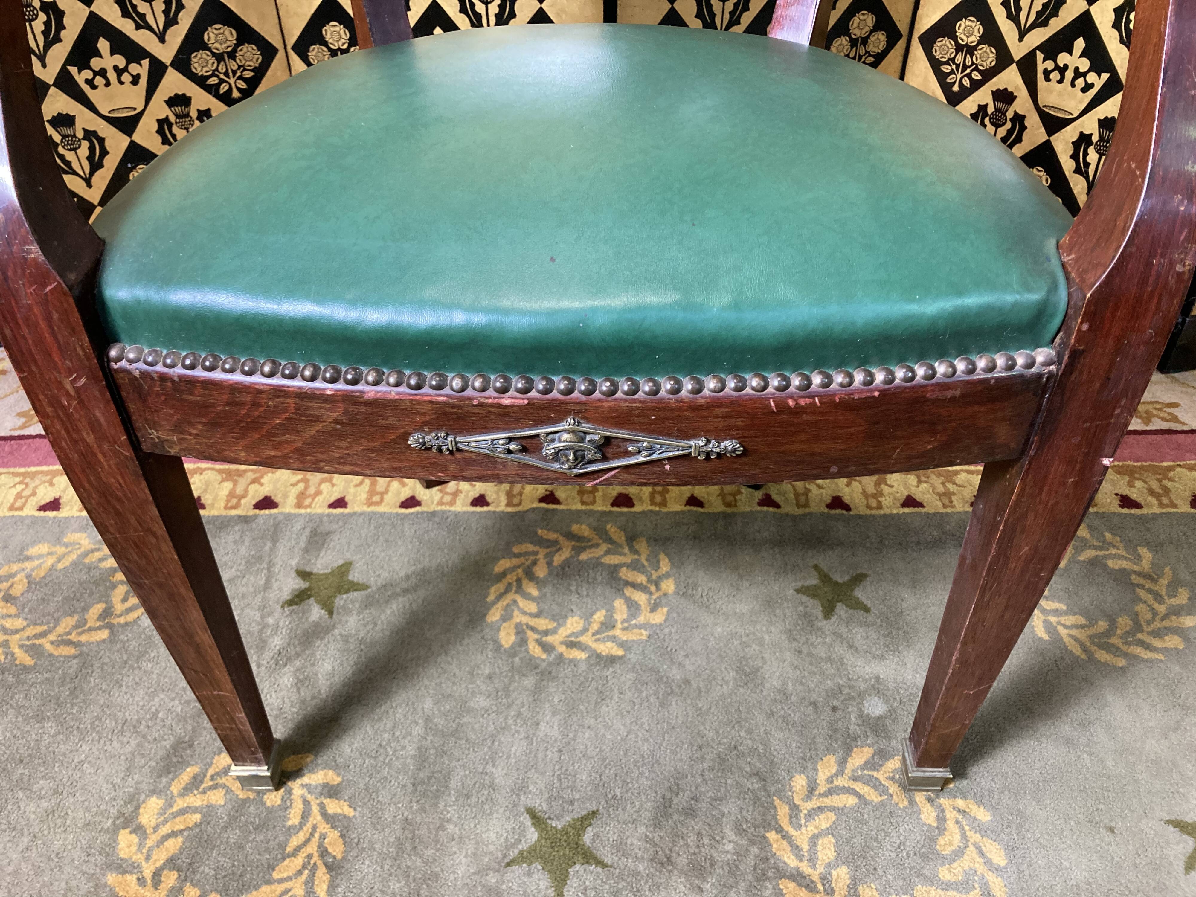 Office armchair empire style / louis XVI