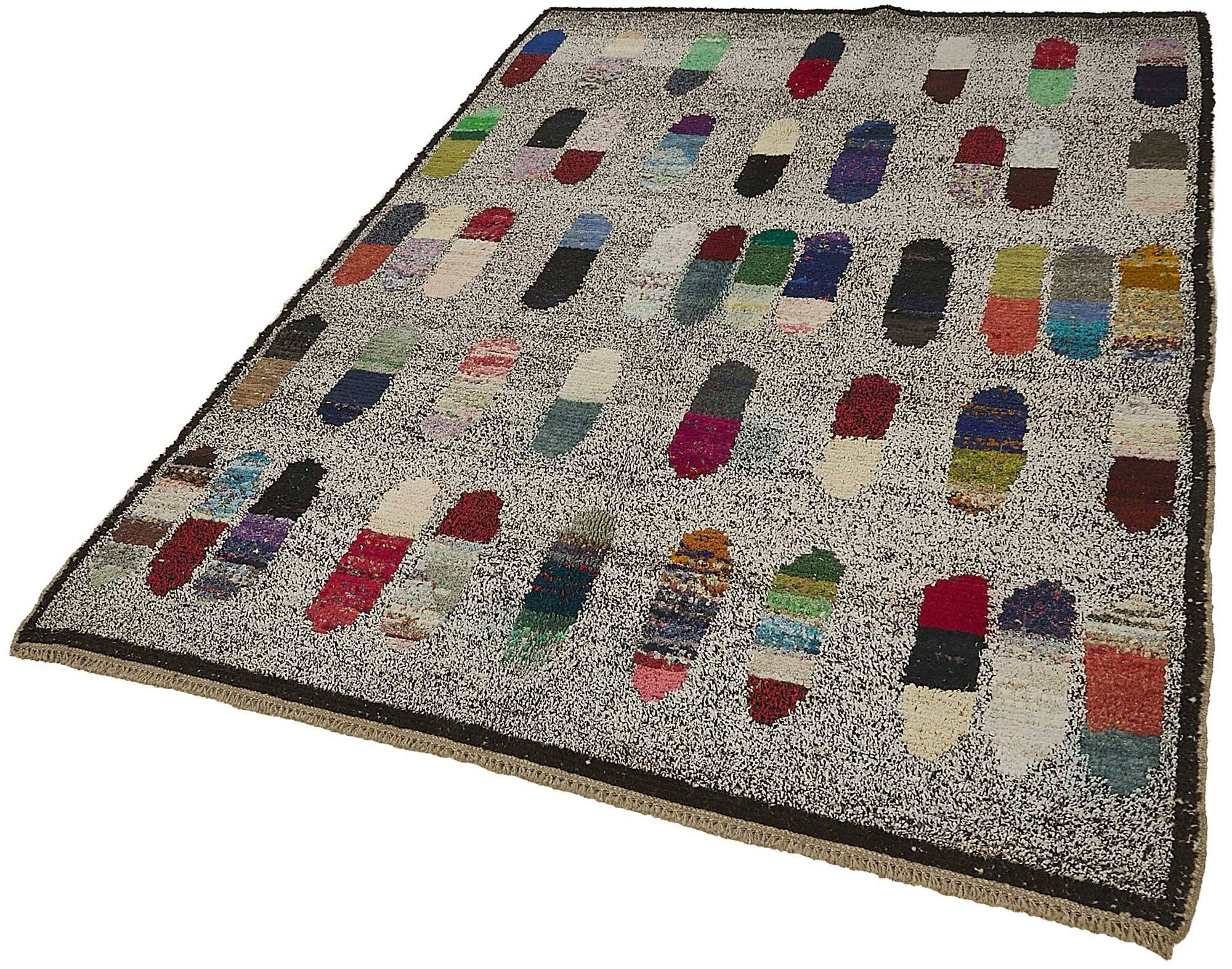 Tapis boho recyclé turc fait main 170 cm x 240 cm