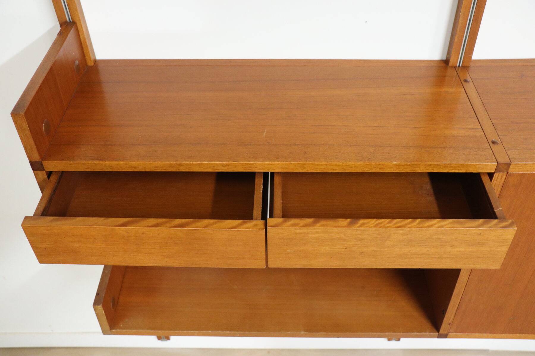 Modular wall bookcase, Minvielle edition by ARP – 1960