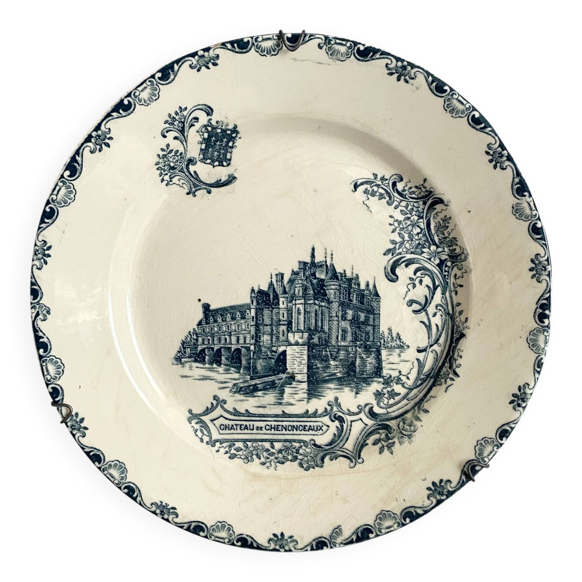 Ironstone plate Château de Chenonceau