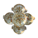 Set of 5 Keraluc Quimper ear bowls