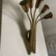 Wall lamp 5 burners brass 50s