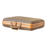 Valise en rotin 1960