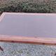 desk, leather top