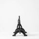 Edouard Shenck. Pair of zoomorphic andirons in wrought iron. 1950s.