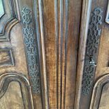 Louis XV wardrobe in solid walnut
